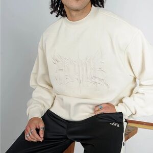 🇦🇺Cozy Cream Sweater with heavy metal HOMIE embroidery from Australian brand